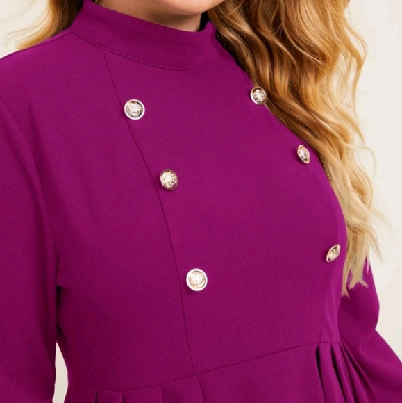 MOCK NECK PEPLUM TUNIC - Picture 5 of 8